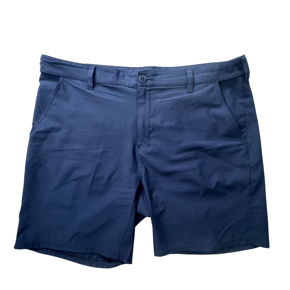 Huk Pursuit Fishing Shorts Mens XXXL Navy Blue Performance Stretch H2000178-413